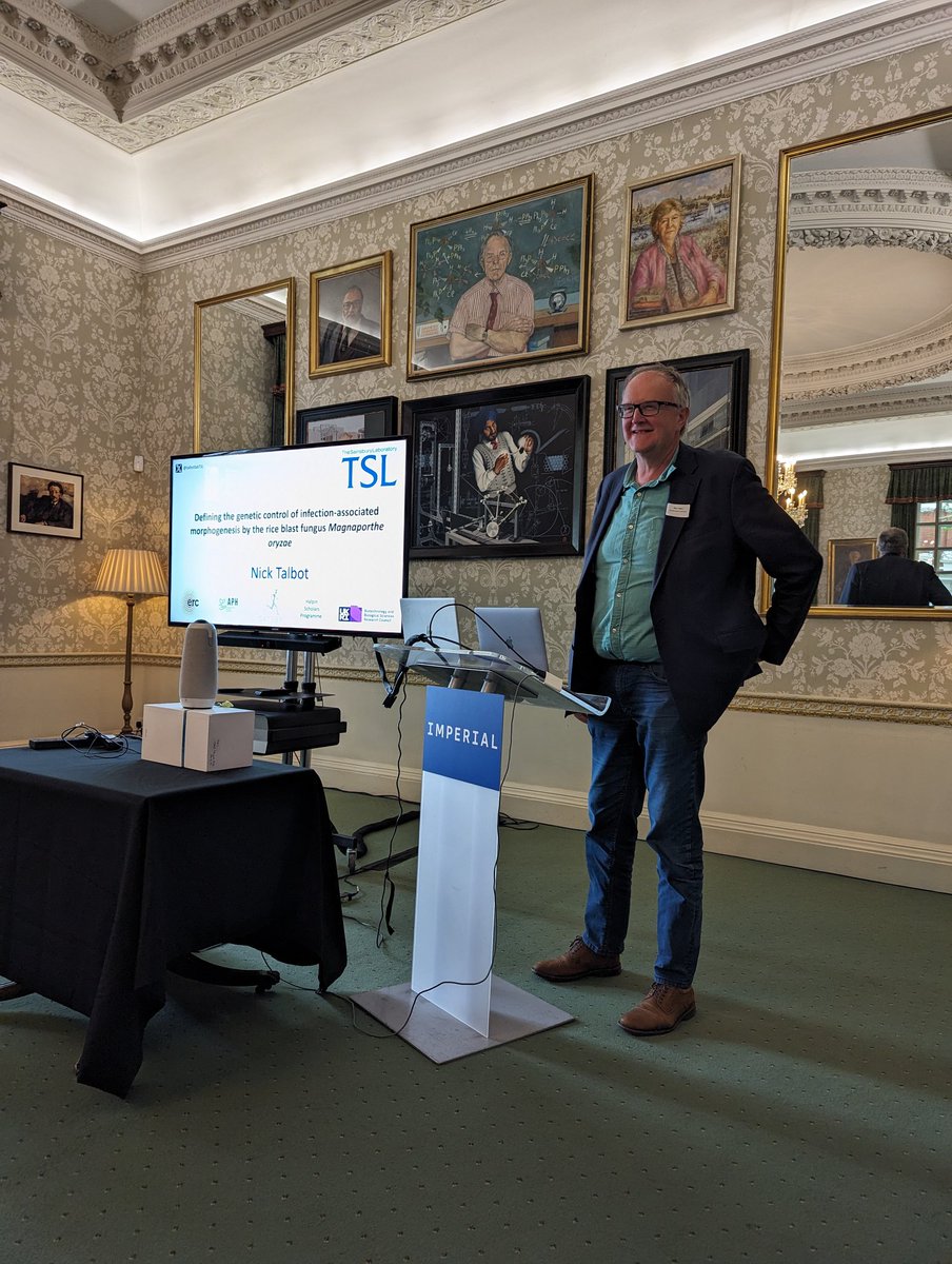 Imperial College London Fungal Science Network (@imperialfungal) on Twitter photo And our last keynote speaker for the day is Prof Nick Talbot <a href="/talbotlabTSL/">Nick Talbot</a> from <a href="/TheSainsburyLab/">The Sainsbury Laboratory</a> telling us about infection associated morphogenesis of the rice blast fungus Magnaporthe oryzae And our last keynote speaker for the day is Prof Nick Talbot <a href="/talbotlabTSL/">Nick Talbot</a> from <a href="/TheSainsburyLab/">The Sainsbury Laboratory</a> telling us about infection associated morphogenesis of the rice blast fungus Magnaporthe oryzae