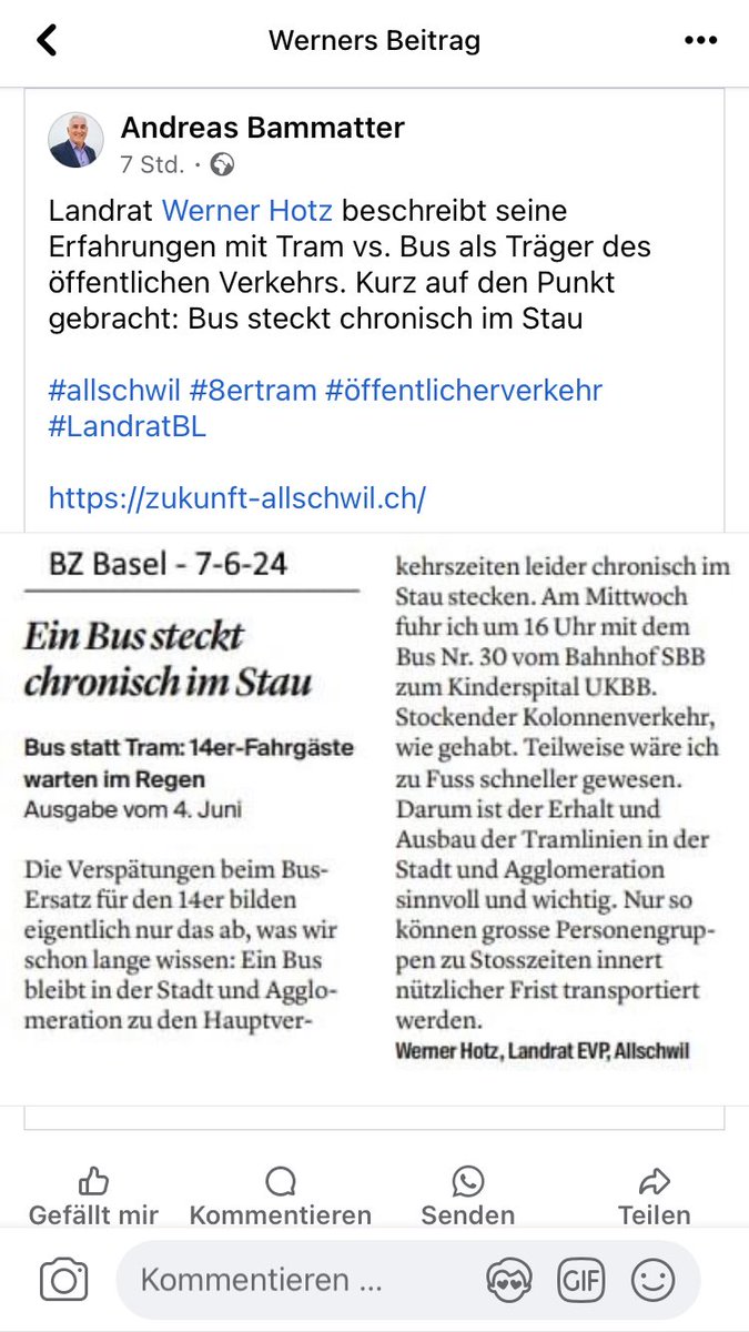 Heute in der bz: