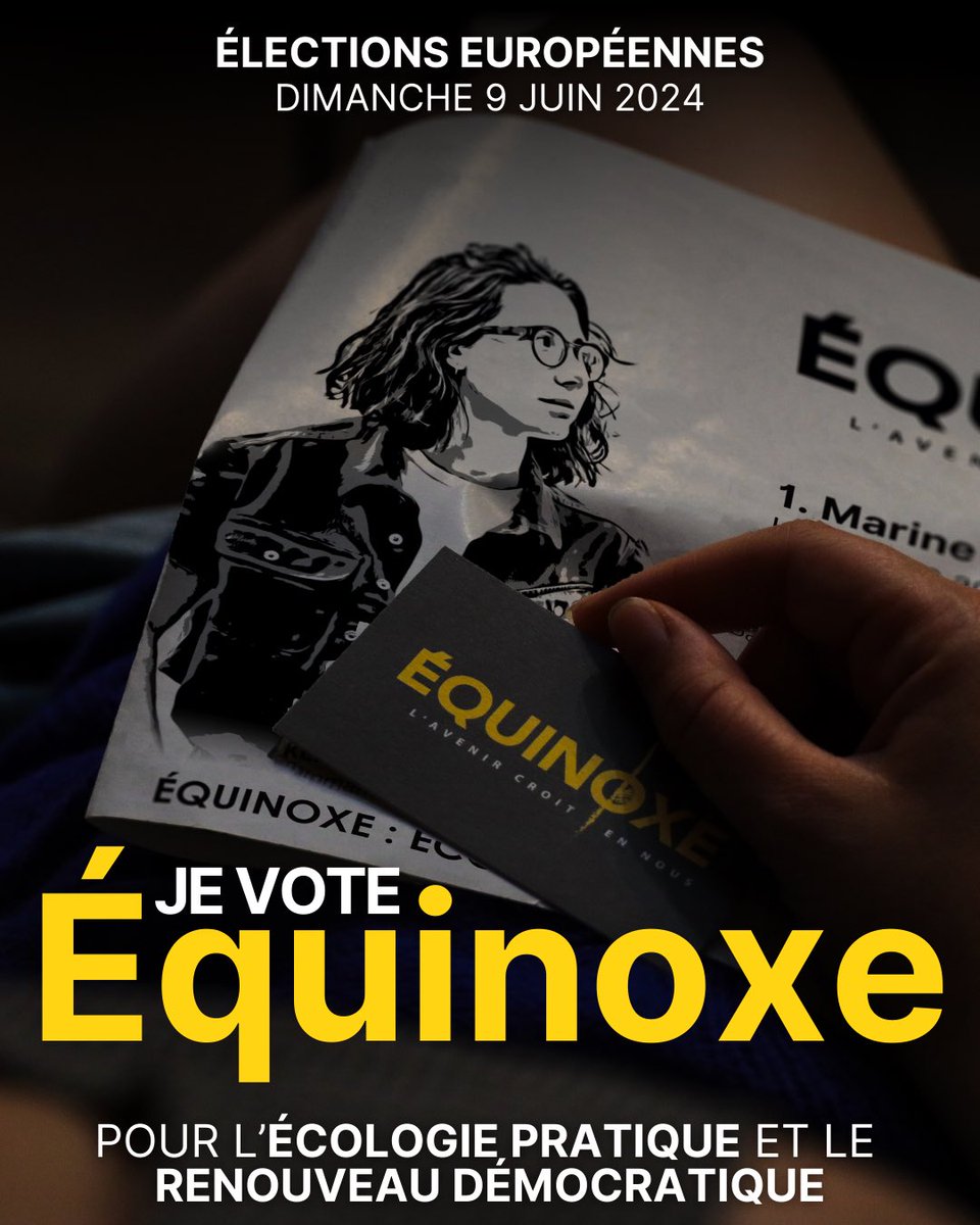 💛 Plus que quelques heures avant la trêve médiatique. Partageons massivement ce post pour soutenir Équinoxe.

Nous ne pouvions pas rêver meilleure campagne, ni meilleur communauté Équinoxe. il ne reste plus qu’à transformer l’essai dans les urnes.