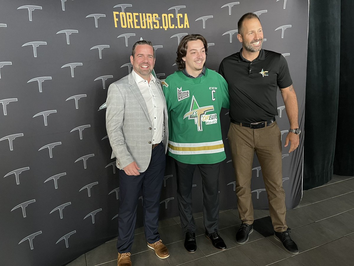 MikLalancette's tweet image. Les Foreurs ont un nouveau capitaine, Nathan Brisson. #lesoleil