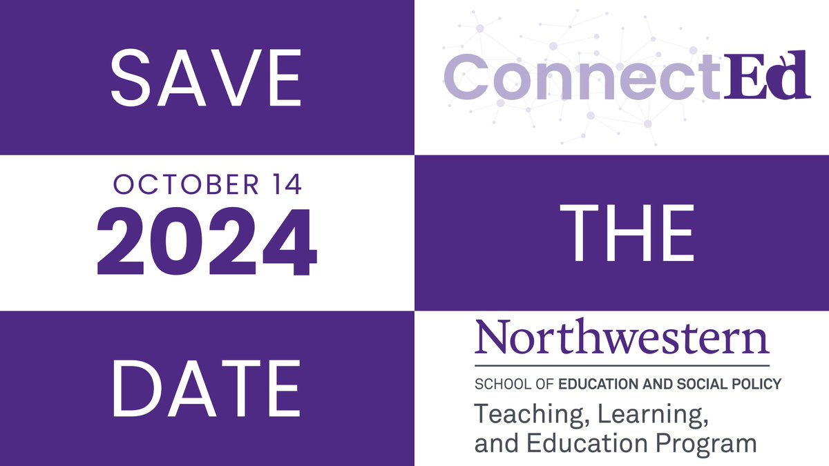 Save the date for the first annual ConnectEd Conference! Join us on October 14th. Learn more and register here: bit.ly/NUConnectEd