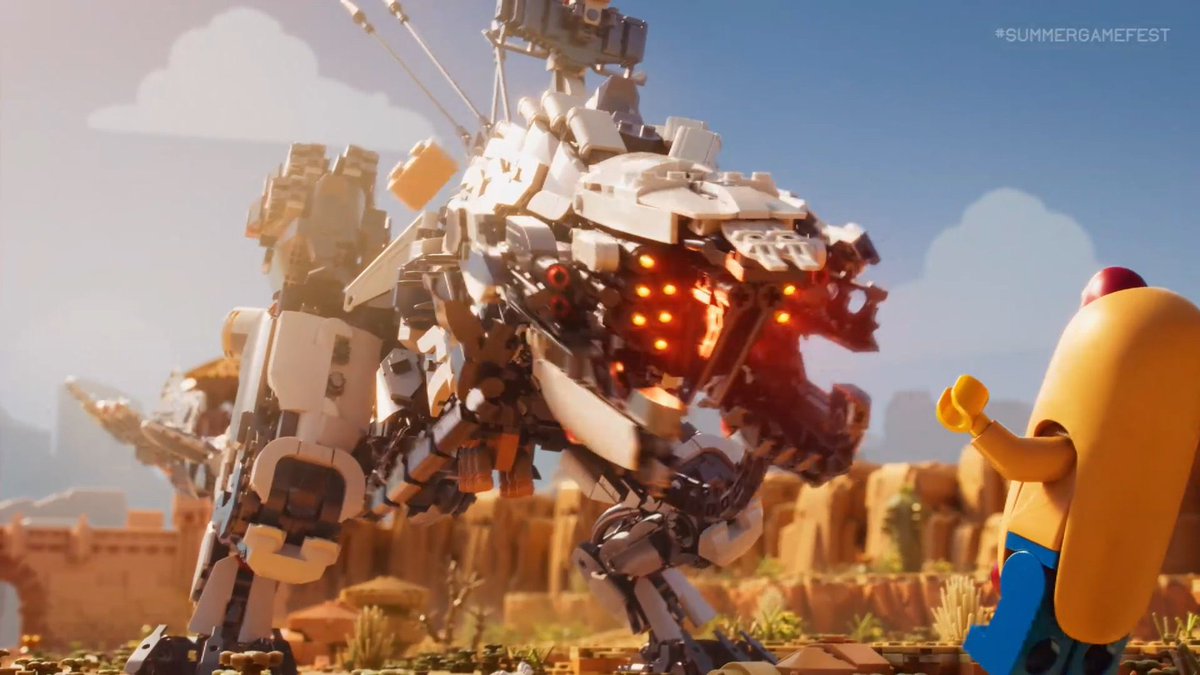 DiscussingFilm's tweet image. A LEGO Horizon game is releasing later this year on PlayStation, Nintendo Switch and PC.