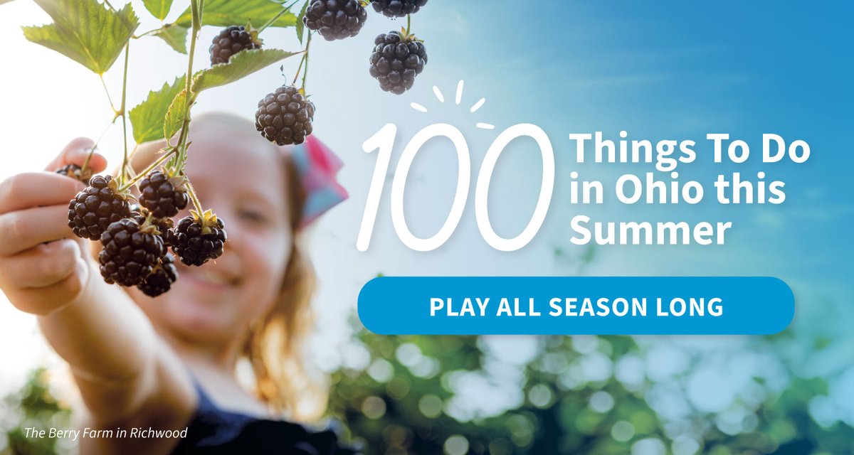 OHHeartofitAll's tweet photo. For Immediate Release: Just in time for the start of summer, TourismOhio is releasing it's annual "100 Things To Do in Ohio this Summer" list. The memory-making list is back with more than 60 new, can't-miss items to check off this summer!
➡️ https://t.co/D6C0e7fDdp https://t.co/LoMntT5qfd