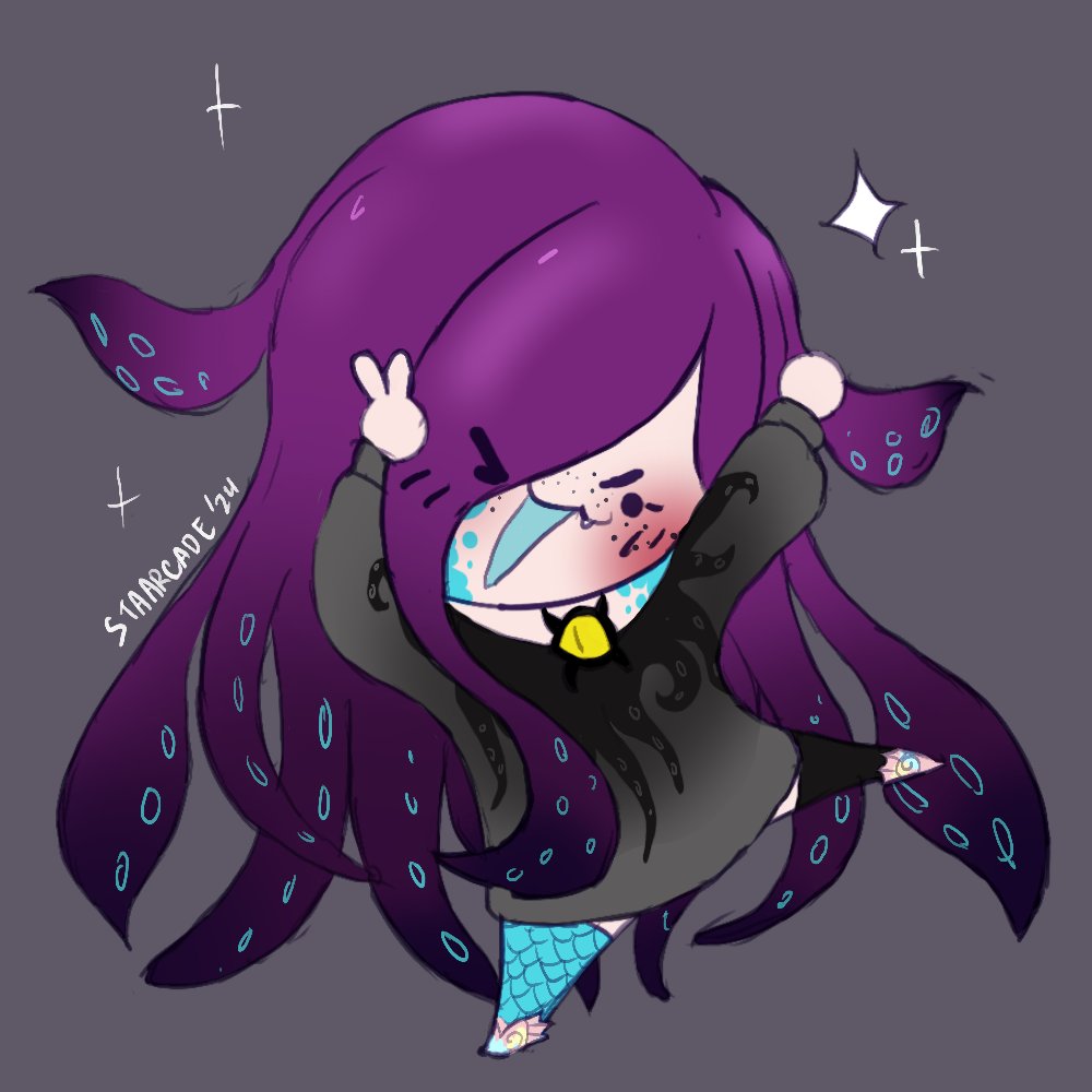 staarcade's tweet image. Delightful mimir for @/salty_sweater !!