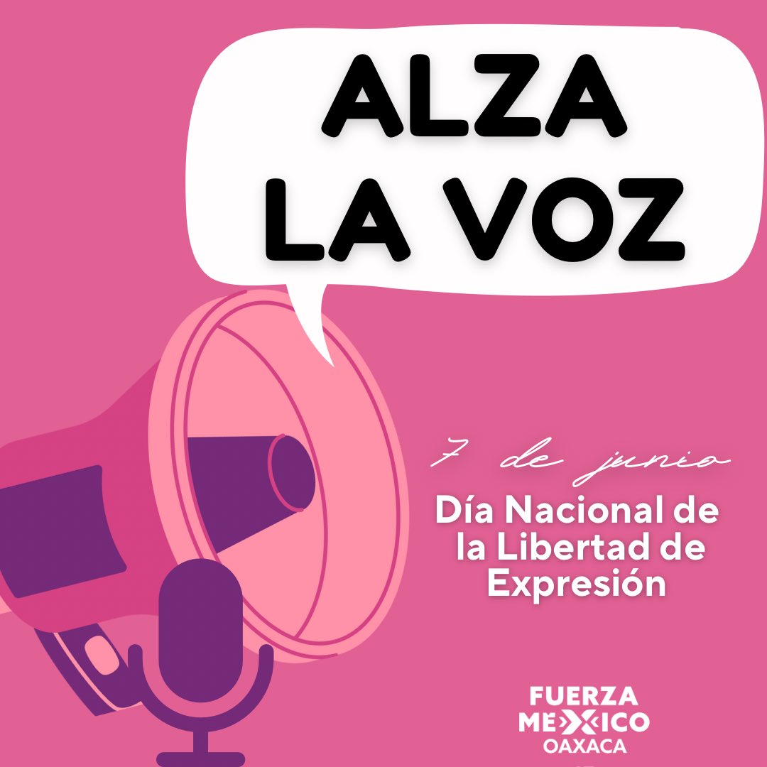 PETEOOAX's tweet photo. Día Nacional de la libertad de Expresión, en #FXMO conmemoramos este día, promoviendo los derechos que protejan a todas y todos los periodistas, así como a todas las personas para que puedan expresarse libremente y tener acceso a la información.
#LibertadDeExpresión https://t.co/MIyXfbj4hk