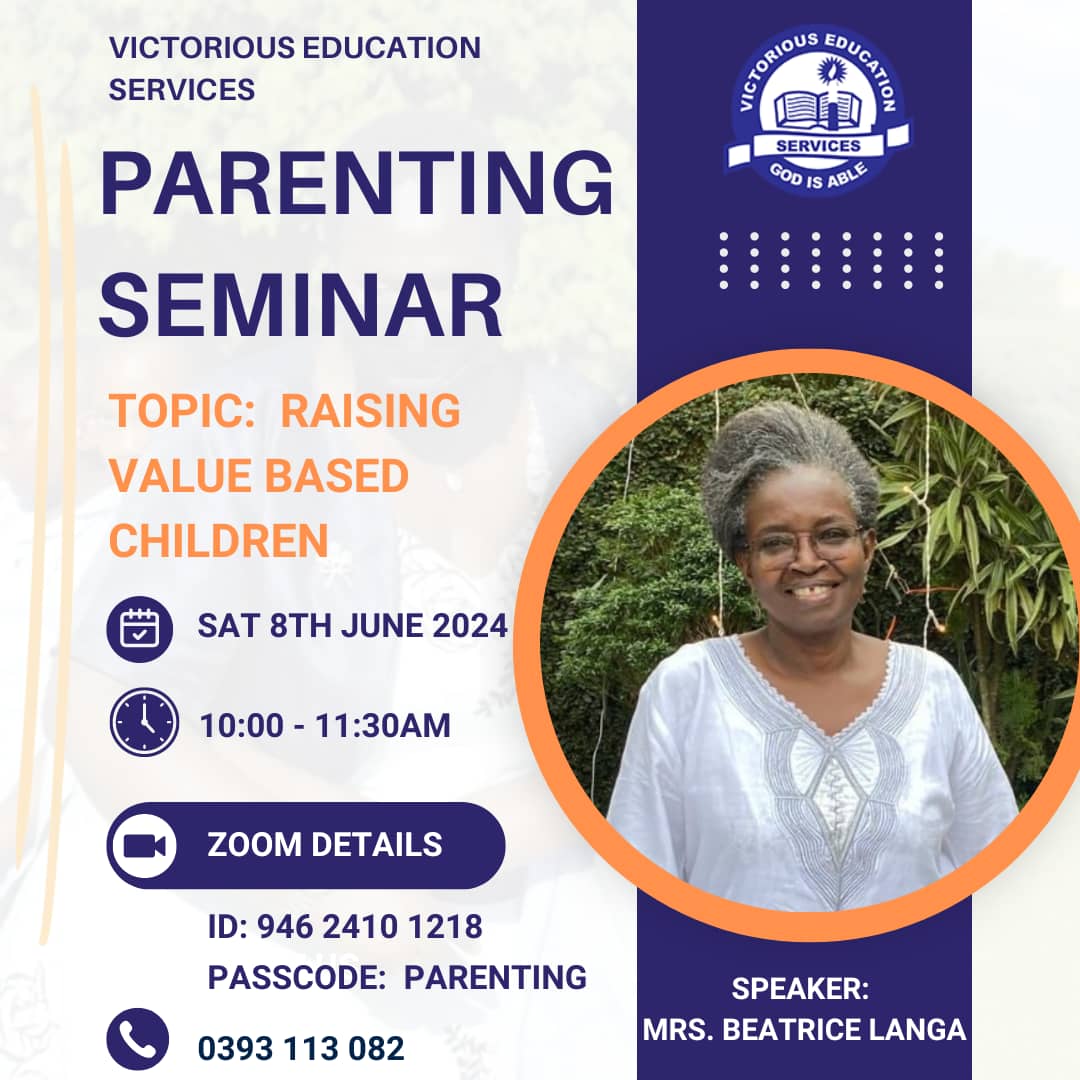 BecomingAN9767's tweet image. Parenting Seminar!!!
This Saturday, our own mama Beatrice Langa will be speaking. Topic &quot; Raising Value Based Children&quot;  🕓 10-11:30am 💫💫Zoom. You&apos;re most invited to attend!!! For login details 👇👇👇👇👇
#VMCs