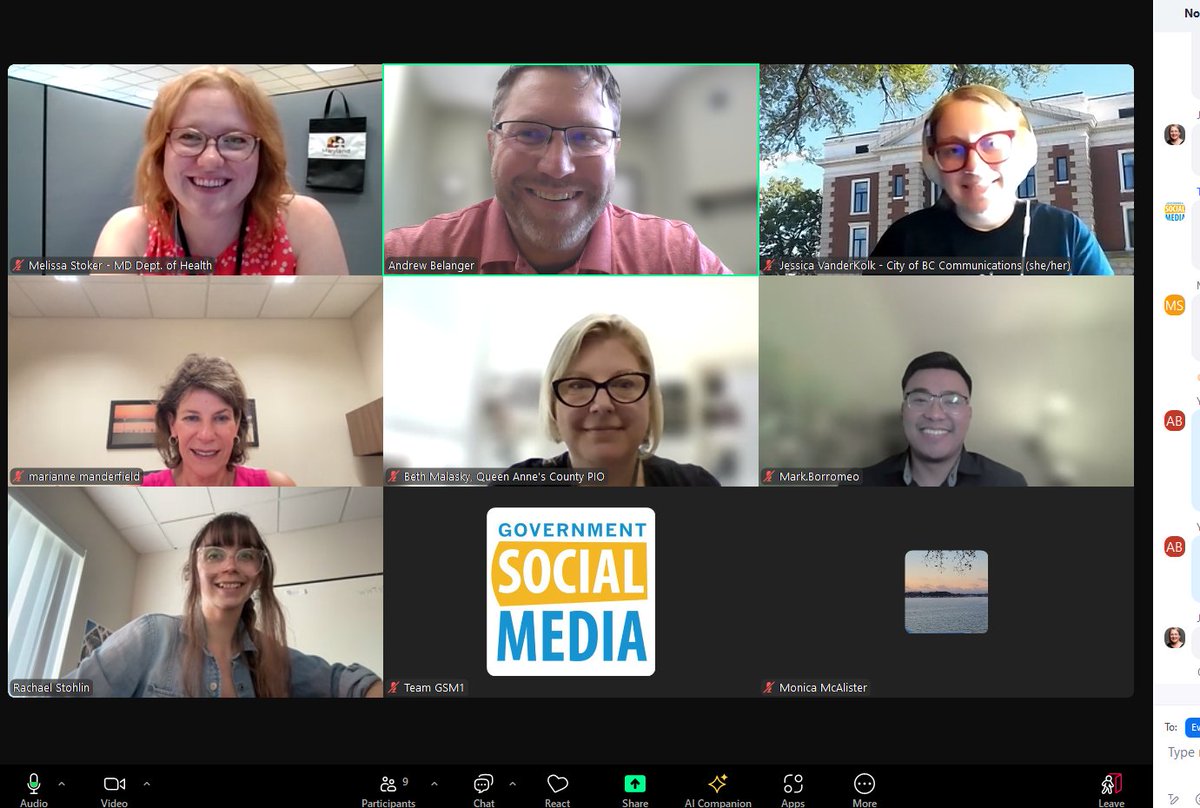 AndrewJBelanger's tweet photo. It was great connecting w/ #SocialGov friends & @GovernmentSM Northeast Region members during our recent virtual meetup! If you work in #Government & you support #SocialMedia, I encourage you to check out GSM's Professional Association➡️ https://t.co/2qdZgoFLtA. #TogetherGSM https://t.co/VvdgWwz3ou