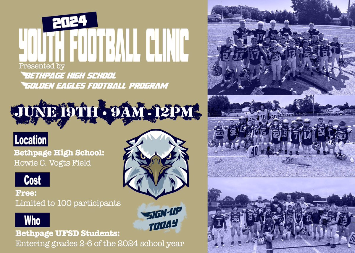 Bethpage Golden Eagles Football tweet media