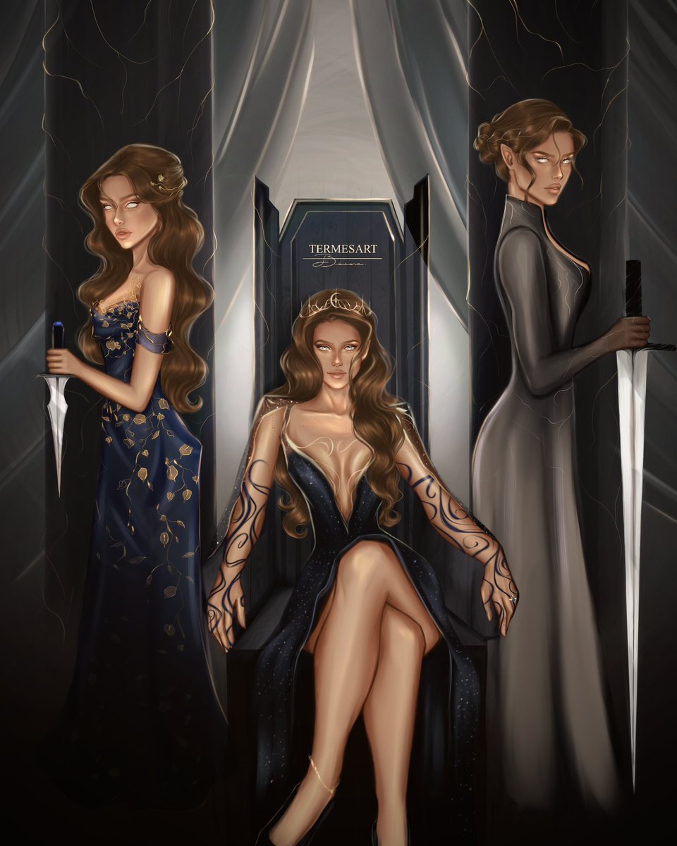 termesart's tweet photo. The Archeron Sisters 

#acotar https://t.co/pwu5eIrh28