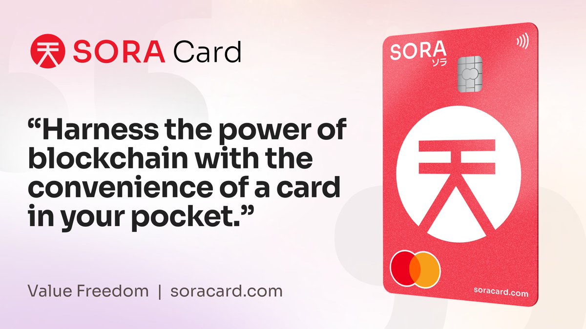 SORACARDcom's tweet photo. Step into the future with #SORACard 💳 https://t.co/4OlpvFHrfk