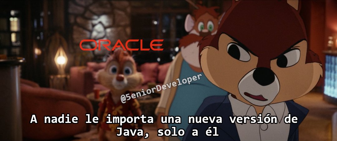5eniorDeveloper's tweet photo. Ya basta Oracle! https://t.co/WzfBOcroZ4
