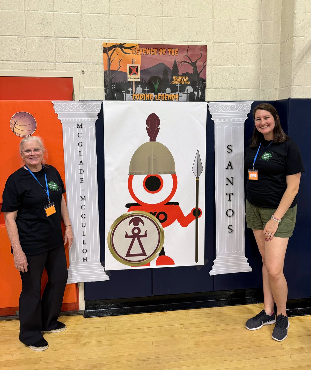 Congrats to The Revenge of the Coding Legends for their🥉 place finish today in the MS #CodeConquest24 Division! Special judges awards for 🥈 place banner &amp; 🥈 place Capital Defense Project! So #MineolaProud of the resilience, effort &amp; patience of this amazing group of kids! ❤️🖤