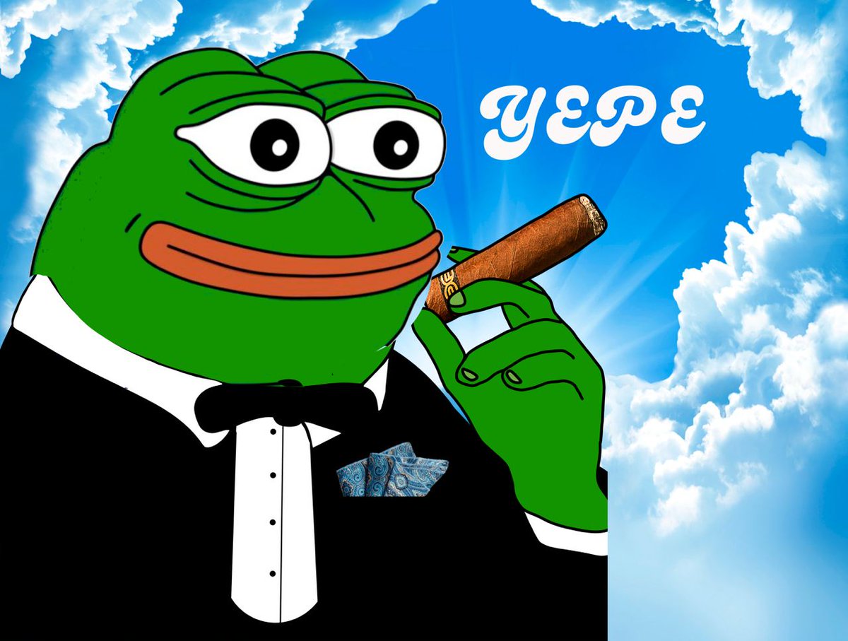 CHEEKY AND HOLY $YEPE. 

CALLING ON THE GOD CANDLES 📈

SEE Y’ALL IN THE HEAVENS FRENS💎🐸