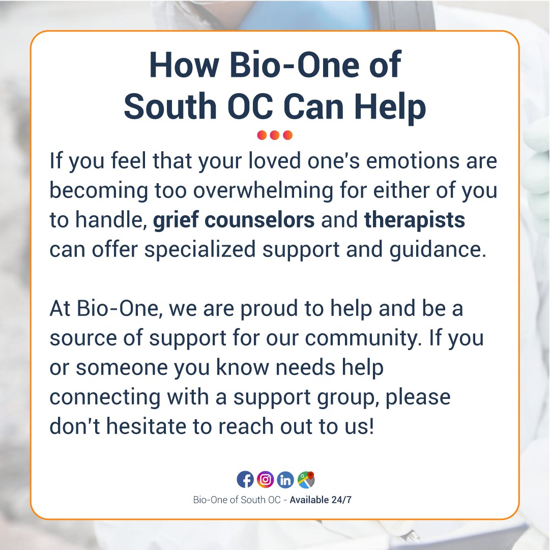 BioOneSouthOC's tweet image. In our latest post, learn how to support a grieving loved one with patience, compassionate check-ins, and professional resources if needed.

📰: bioonesouthoc.com/5-practical-an…

🌐 BioOneSouthOC.com 
📞 949-774-8408

#bioone #southoc #orangecounty #blog #news #griefandloss #grief