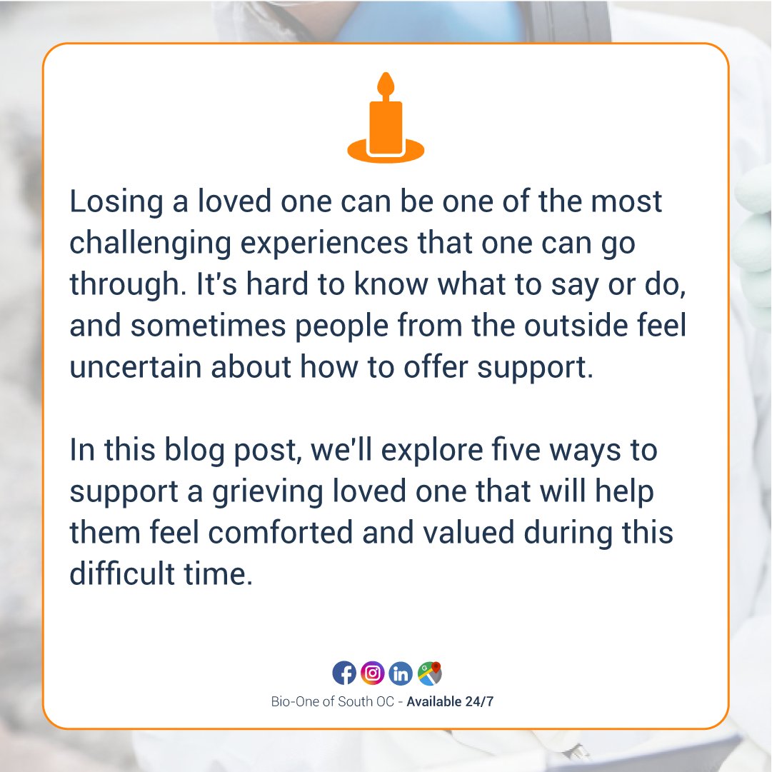 BioOneSouthOC's tweet image. In our latest post, learn how to support a grieving loved one with patience, compassionate check-ins, and professional resources if needed.

📰: bioonesouthoc.com/5-practical-an…

🌐 BioOneSouthOC.com 
📞 949-774-8408

#bioone #southoc #orangecounty #blog #news #griefandloss #grief