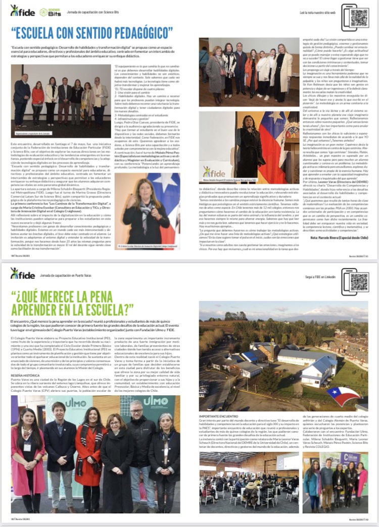 Fomentando el aprendizaje colaborativo, entre instituciones y profesionales de la
Educación. Que la innovación y el sentido pedagógico de todo lo que hacemos sea compartido entre todos.

<a href="/FundacionUlmo/">Fundación Ulmo</a> 
@Colegiopuertovaras
<a href="/fide/">Fidel Lorite</a>
<a href="/ScienceBits/">Science Bits</a> 
<a href="/Revistacolegio/">Colegio Tecnológico</a>