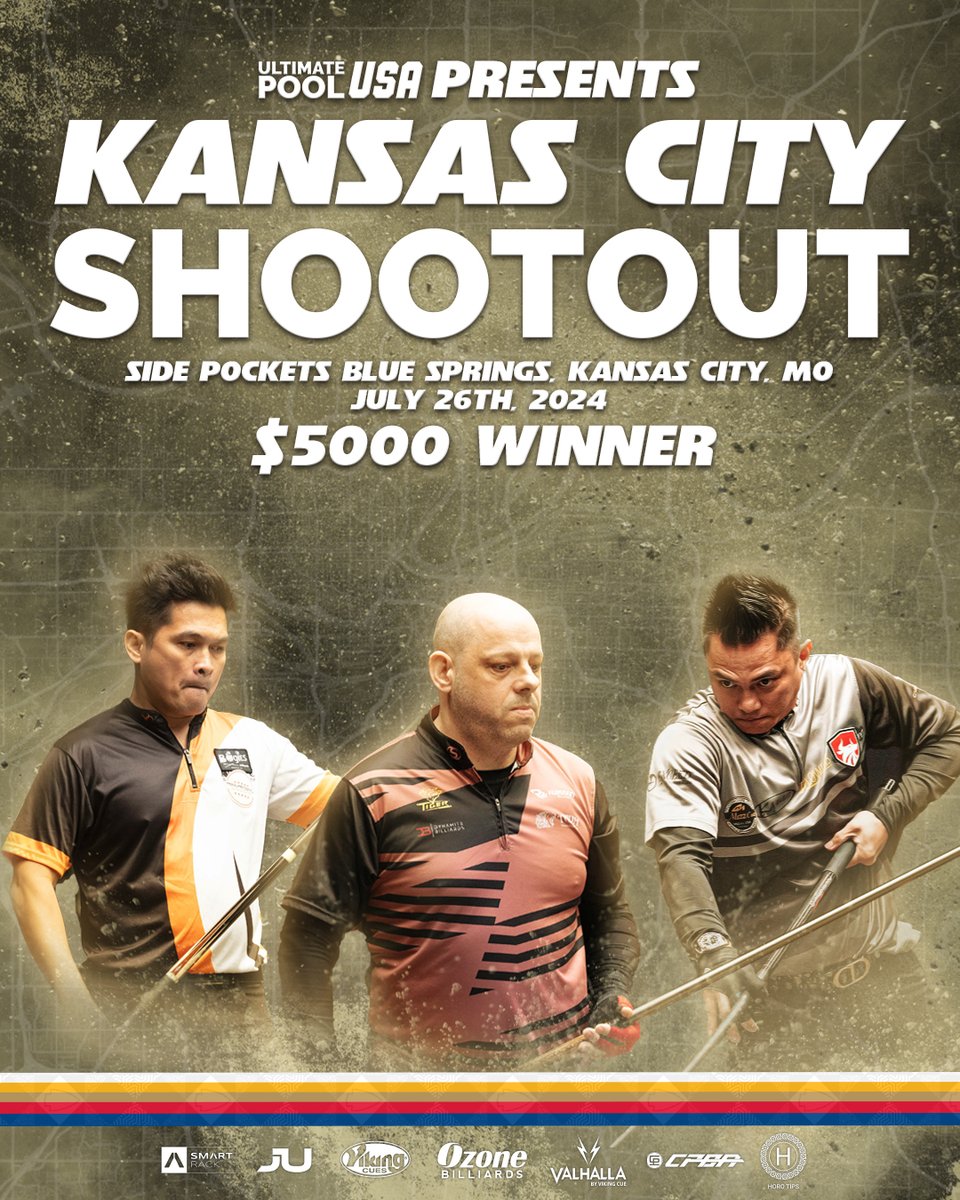 🔥 𝙏𝙝𝙚 𝙎𝙝𝙤𝙤𝙩𝙤𝙪𝙩 𝙞𝙨 𝙗𝙖𝙘𝙠!! 🇺🇸 🎱

We are proud to announce that the Shootout is back again, this time in Kansas City. The 16 player event will be broadcast 𝙇𝙄𝙑𝙀 across our social media channels on Friday July 26th.