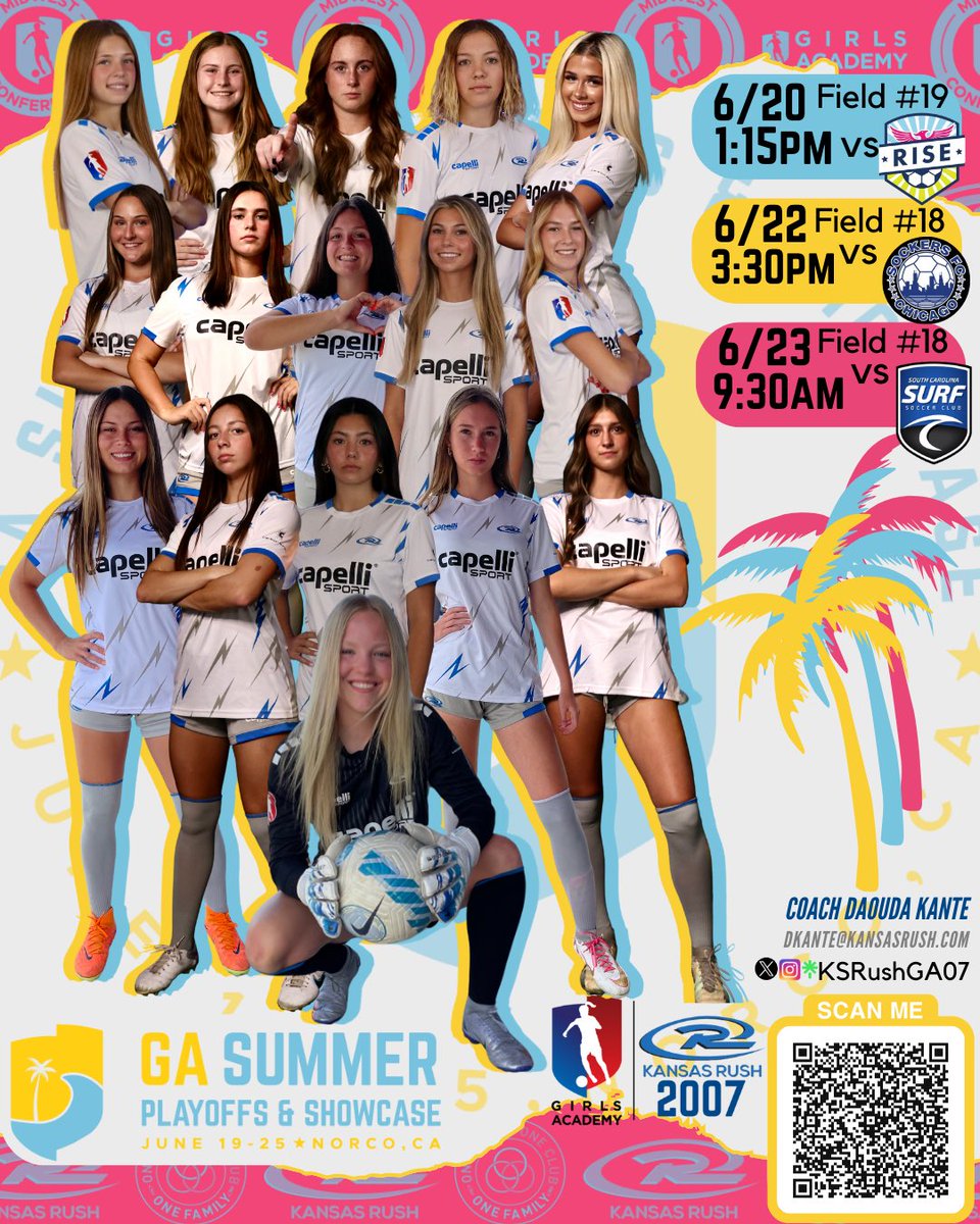 imwomenssoccer's tweet photo. Our @GAcademyLeague Summer Showcase Game Schedule is HERE!! Come watch these ladies compete!
#GASummer 
🔗 https://t.co/niW3yDuthu
👀🧵⬇️
@KS_RushSoccer @RushSoccer @ImYouthSoccer @ImCollegeSoccer https://t.co/WlT5ROs9k9