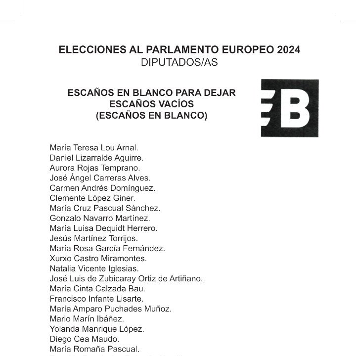 escanosenblanco's tweet photo. ¿CÓMO VOTAR A ESCAÑOS EN BLANCO?
1. recuerda que NO es votar en blanco
2. busca nuestra papeleta en tu colegio electoral (muestra en la imagen)
3. la introduces en el sobre y la depositas en la urna
#escañosvacíos #europa #votodecastigo #elecciones https://t.co/xN23tjS69n