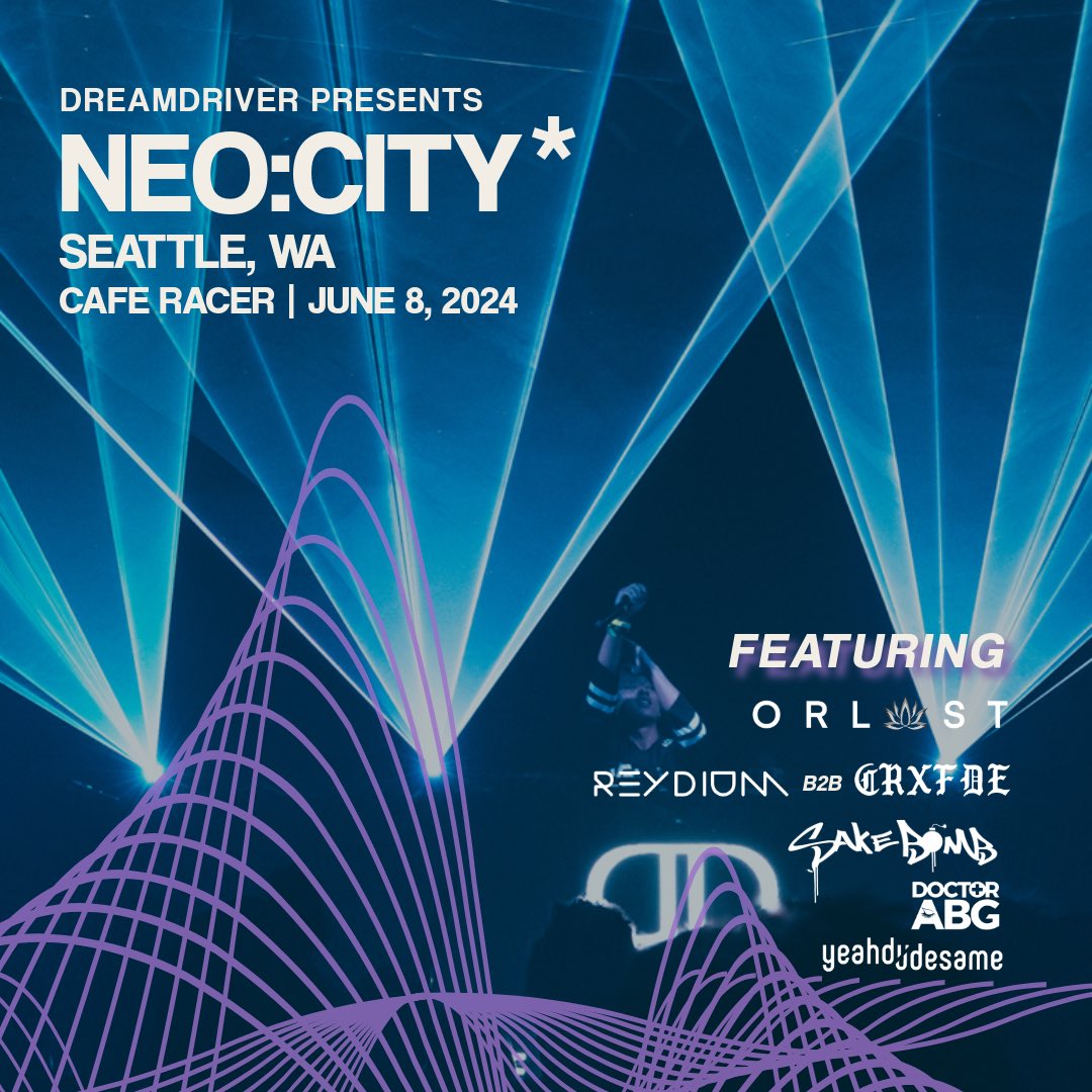 Opening for DREAMDRIVER’s NEO:CITY* tour stop in Seattle tomorrow night!

We’re so back. Tickets in bio 🙏🏽