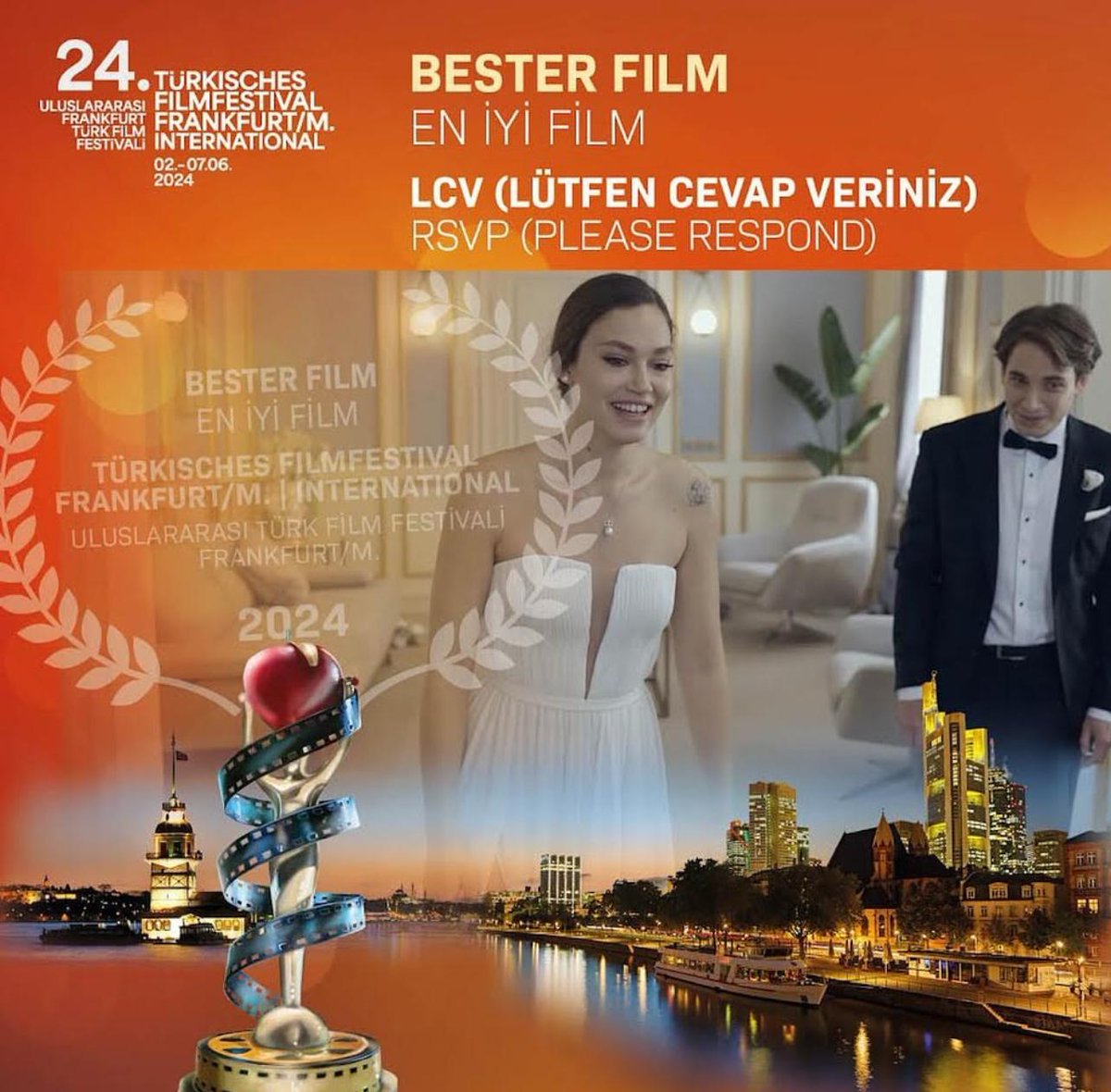 ErdiIsik2's tweet photo. Günün en güzel haberi Frankfurt'tan geldi! #LCV Frankfurt'ta En İyi Film, En İyi Erkek Oyuncu ve En İyi Kadın Oyuncu ödüllerini aldı🎈 Canım ekibimi tebrik ederim❤️🙏 https://t.co/lX98FZLh2x