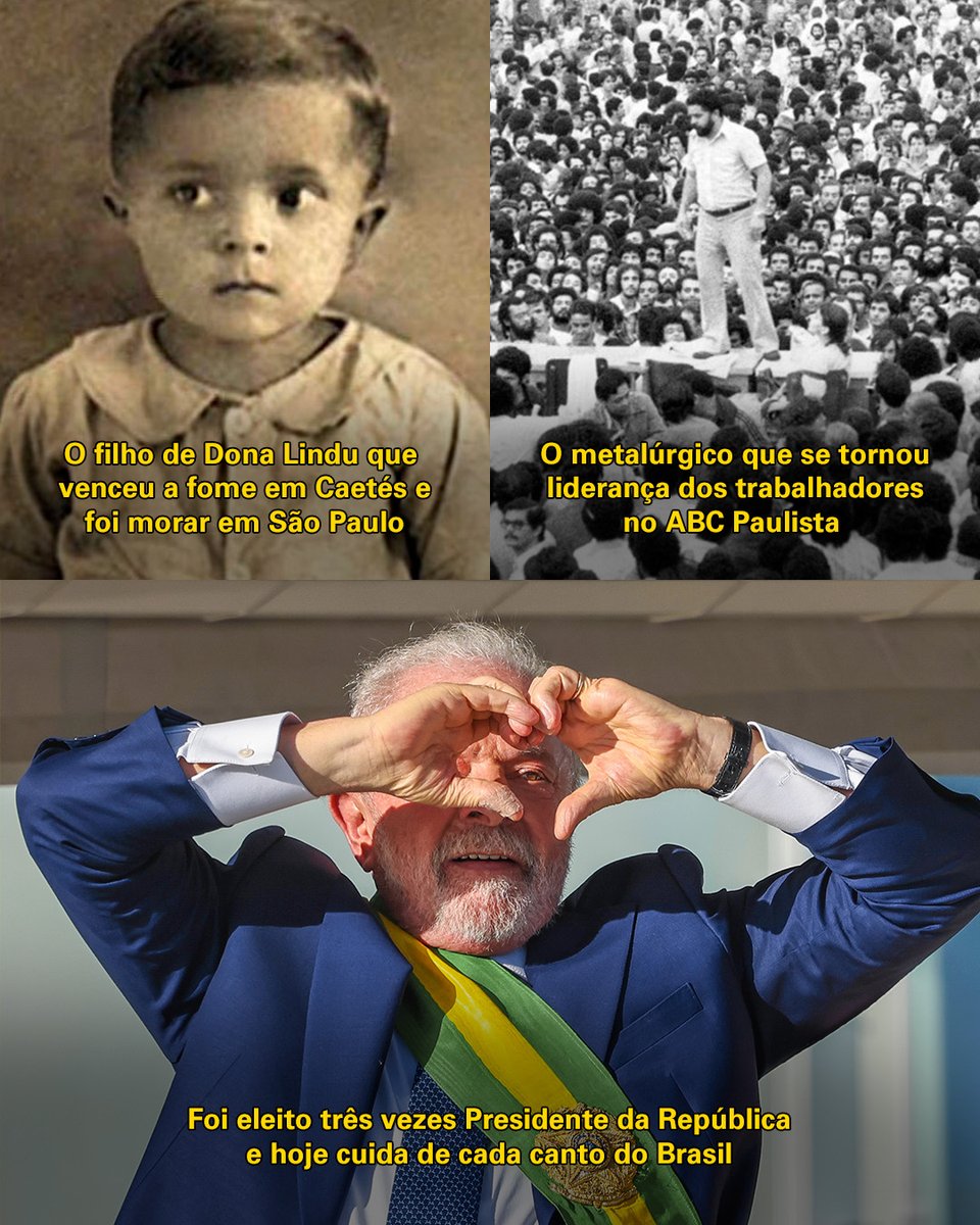 ptbrasil's tweet photo. O Presidente Lula cuida de cada canto do Brasil porque conhece a luta do povo brasileiro! ✨

O filho de Dona Lindu, que venceu a fome, a sede e a pobreza e se manteve firme na luta pela dignidade de trabalhadores(as) do Brasil, hoje é o melhor Presidente que esse país já teve. https://t.co/DdjjgK82sI