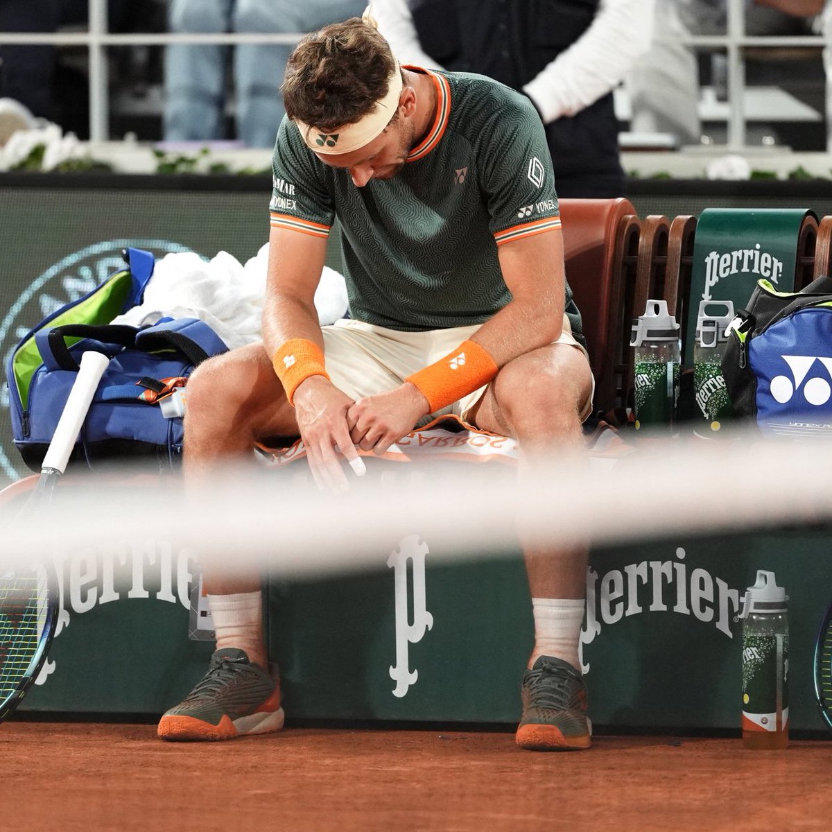 UniversTennis's tweet photo. Les trois derniers #RolandGarros de Casper Ruud 🇳🇴

🧡 2022 : FINALE
🧡 2023 : FINALE
🧡 2024 : DEMI-FINALE

Pensez-vous que le Norvégien remportera le titre à Paris un jour ? https://t.co/U4znipxaqv