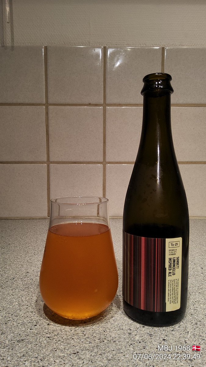 jonasen1968's tweet photo. To Øl 🇩🇰
Sorbet! Limoncello Inspired Ale 🍻🍻🍻👌
Alkohol: 20.0 %
IBU:
Indehold: 375 ml.
Type: Freeze-Distilled Beer
Serverings temp: 9 - 12
https://t.co/naU0T6iPnn #toolbeer @toolbeer
Købt på: https://t.co/cnLrSfdMsl 👍
https://t.co/vtMbOYUCQC https://t.co/16y2LlNzeR