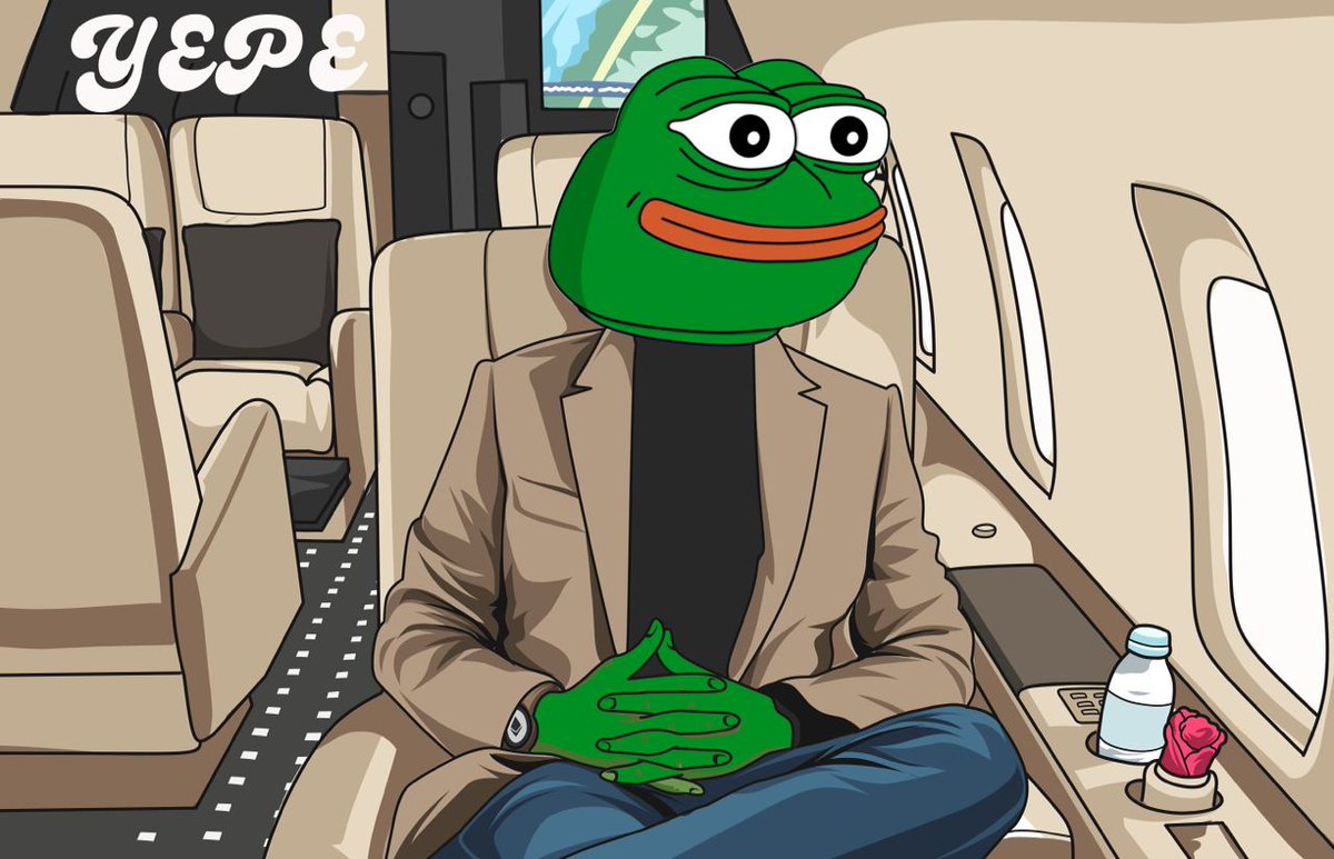 $YEPE LOOKING CHEEKY AND CASUAL IN HIS PRIVATE YET 🐸✈️

DESTINY ——> MOON 🌘

#YEPE #PEPE
