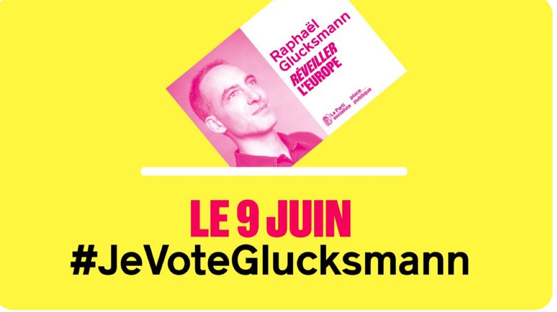 AlexandreLZ_'s tweet photo. Le 9 juin #JeVoteGlucksmann 

Pour #RéveillerLEurope, pour une 🇪🇺 plus sociale, solidaire, écologique, contre la précarisation de la jeunesse, pour combattre les paradis fiscaux, pour la paix et la liberté, c’est avec @rglucks1 ✅🗳️ https://t.co/aQBVTvNHou