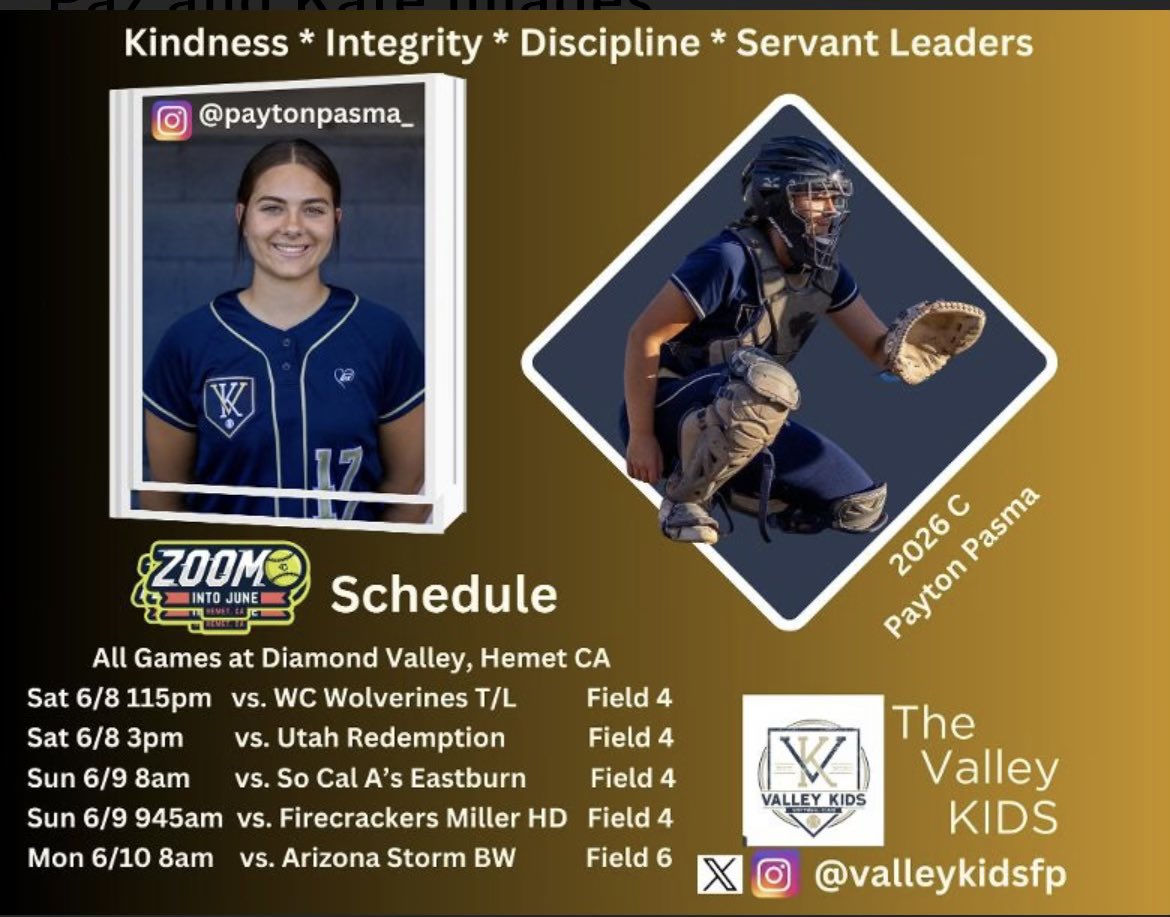 On our way to #ZoomIntoJune !! Hope you’ll come check out this 4.3 gpa 2026 catcher!