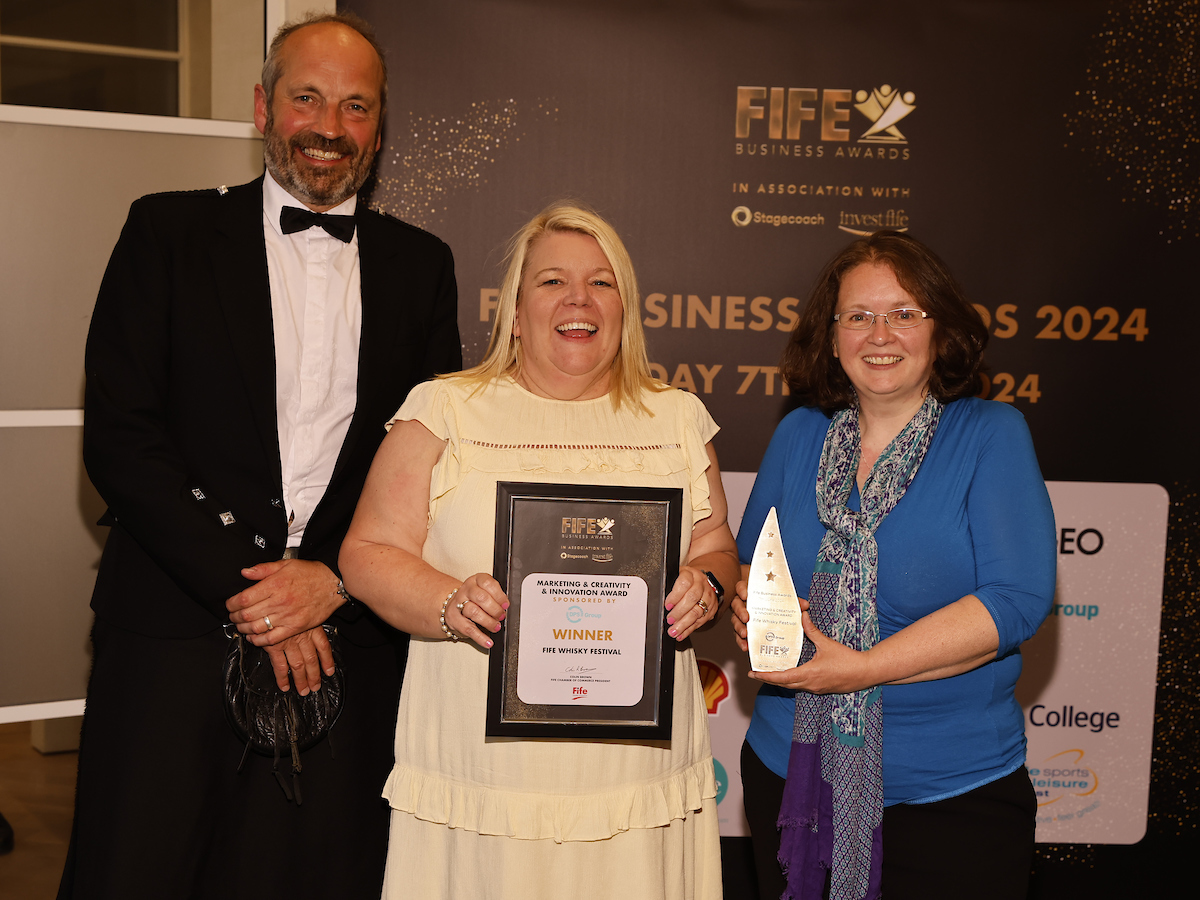 And the winners of the Marketing &amp; Creativity &amp; Innovation Award - sponsored by <a href="/DPSGroupLIVE/">DPS Group</a> - is... 

<a href="/fifewhiskyfest/">Fife Whisky Festival</a>! 🏆

By creating a sense of community for whisky enthusiasts, not only in Fife, but internationally, the festival continues to grow and evolve.
