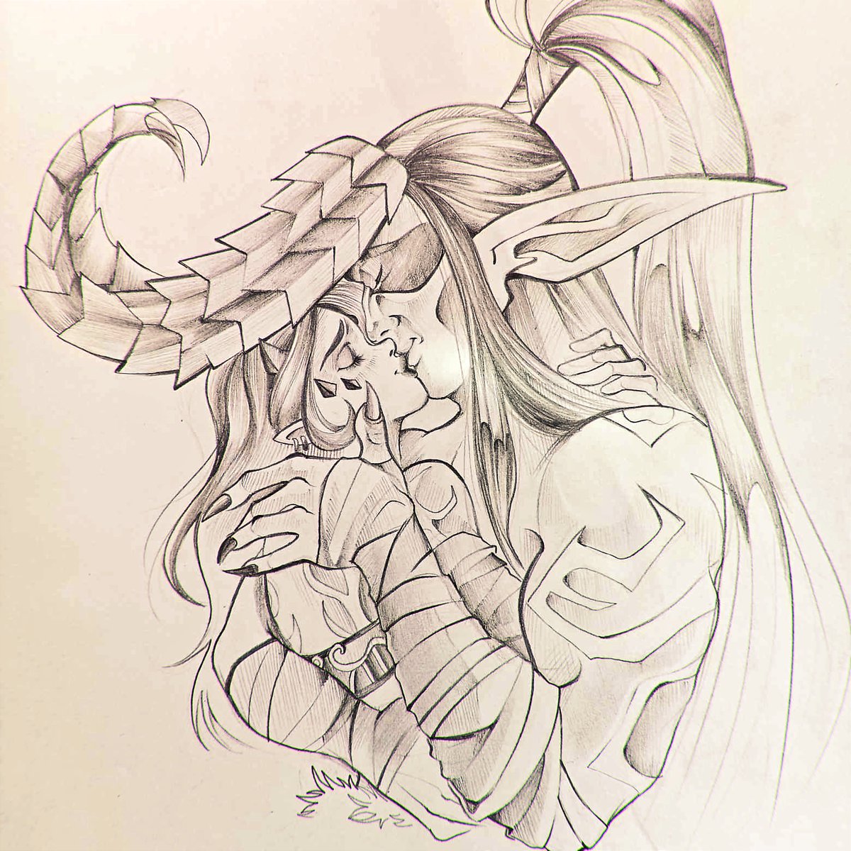 _Glaove's tweet photo. "Sometimes I feel like I have a lot of love to give. Finding you has been a difficult road, much like this whole war, but with you, I know we can find comfort and understanding. With you, I can be myself."

Comm by: Naibet Tsu, color by me.💚

#Warcraft #illidan #selfshipping https://t.co/GqOuU1Oegr