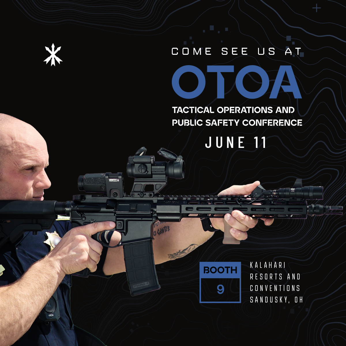Unity_Tactical's tweet photo. We’re proud to support @OhioTacOA. Stop by booth #9 on Tuesday and say hello. Coffee and pizza are welcome offerings. If nothing else, come for the stickers. #unitytactical #unityfastmount #unityaxon #unitygascap https://t.co/51j85Lgcab