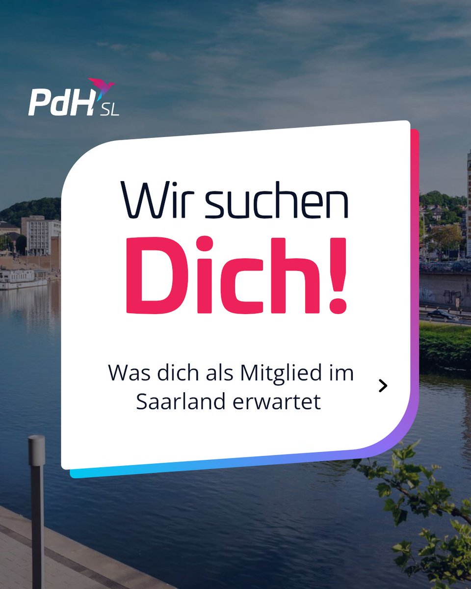 Um den Umfang unserer Aktionen zu vergrößern, brauchen wir Menschen wie Dich. 💪🏻
Gehöre zu den Ersten und verbessere das #Saarland gemeinsam mit uns! ✨

pdh.eu/mitglied-werde… 🔗