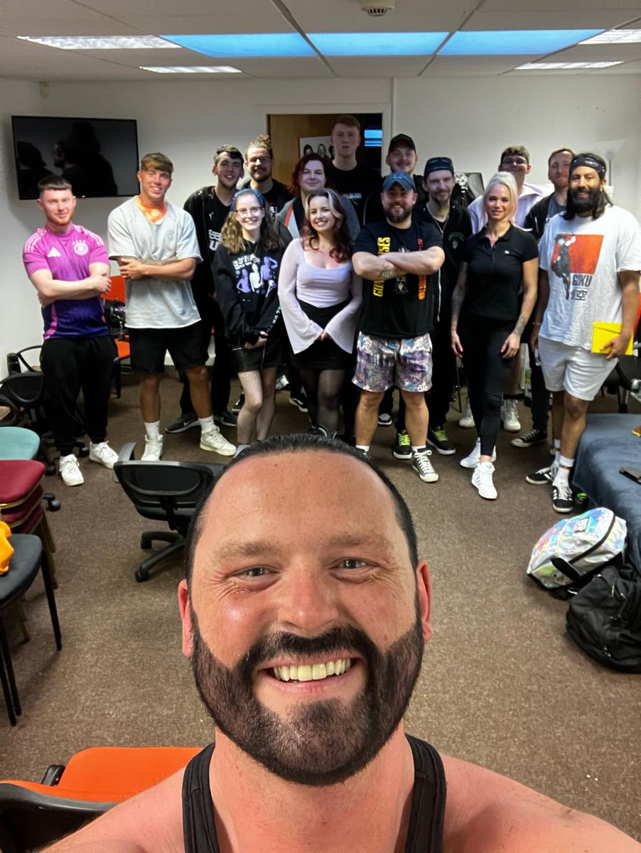 GPWAsylum's tweet photo. Head trainer @GlasgowJester took students through a special character &amp; storytelling workshop tonight - helping build the next crop of Scottish wrestling stars! #GPWA https://t.co/uJUH6RTetS