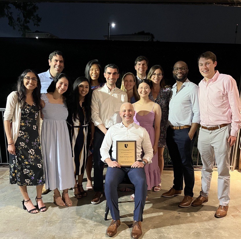 Duke_GI_'s tweet photo. Congratulations to Matthew Kappus MD on being selected by this crew of @Duke_GI_ fellows as the 2024 recipient of the Paul Killenberg Teaching Award. What an honor!
#fellowsgraduation #DukeFamily #fellowship #medicalexcellence https://t.co/1R8rzeXkcK