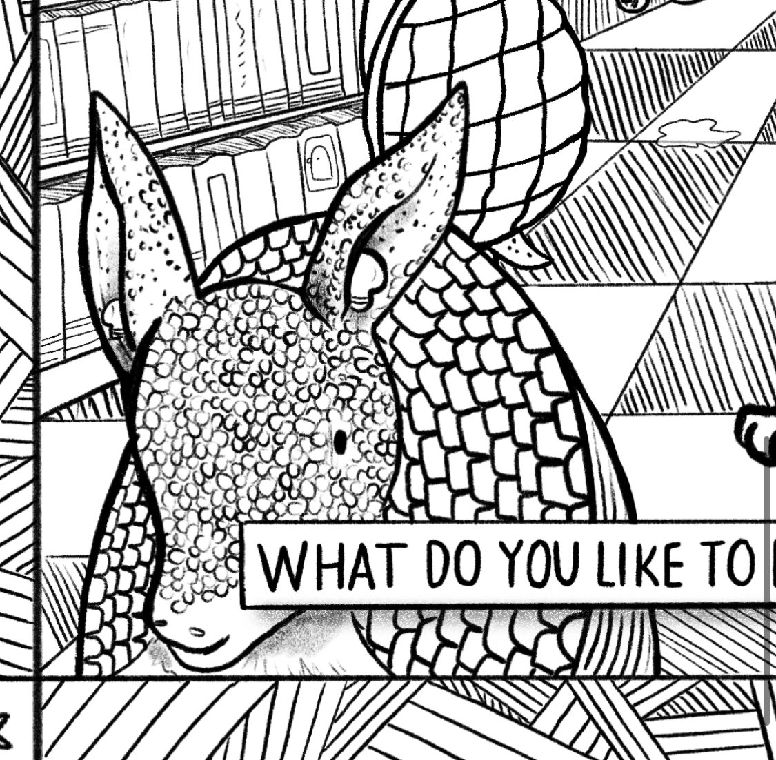soberrabbit's tweet photo. Happy Pride Month!!! Hyped to announce my best gig yet - a large format coloring page I drew for for @chipublib! 

If you know me, you know I am a big reader and library-goer so I am beyond honored. 

Pick one up at *all * 81+ branches this month OR download it to print at home. https://t.co/kV5fdnprAJ