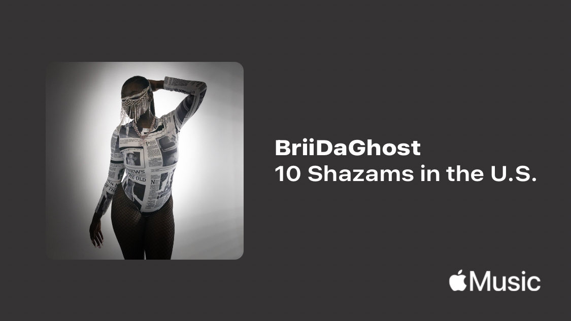 _brii_da_ghost's tweet image. Just passed a new Milestone on @AppleMusic. Thanks for listening!
music.lnk.to/HuOZlm

Y’all are awesome love you guys for free keep streaming keep purchasing 
#Briidaghost