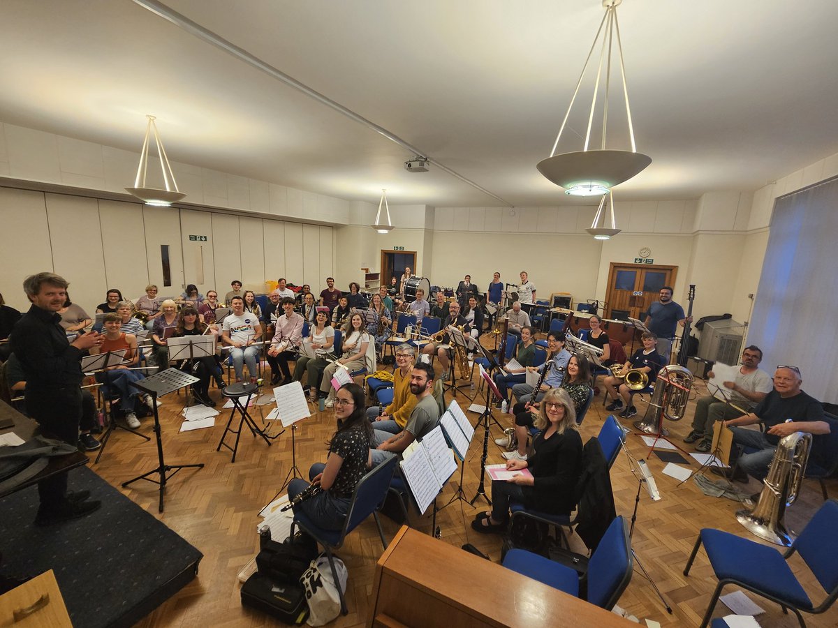 elcb_social's tweet photo. Twas the night before #ELCBFest! Main band looking glorious in our last rehearsal before the big event. 
Honestly we are sounding so good and can't wait to share this with you all 🎺🎶🥁🎤🪇🎷 https://t.co/v6eXyqpMRF