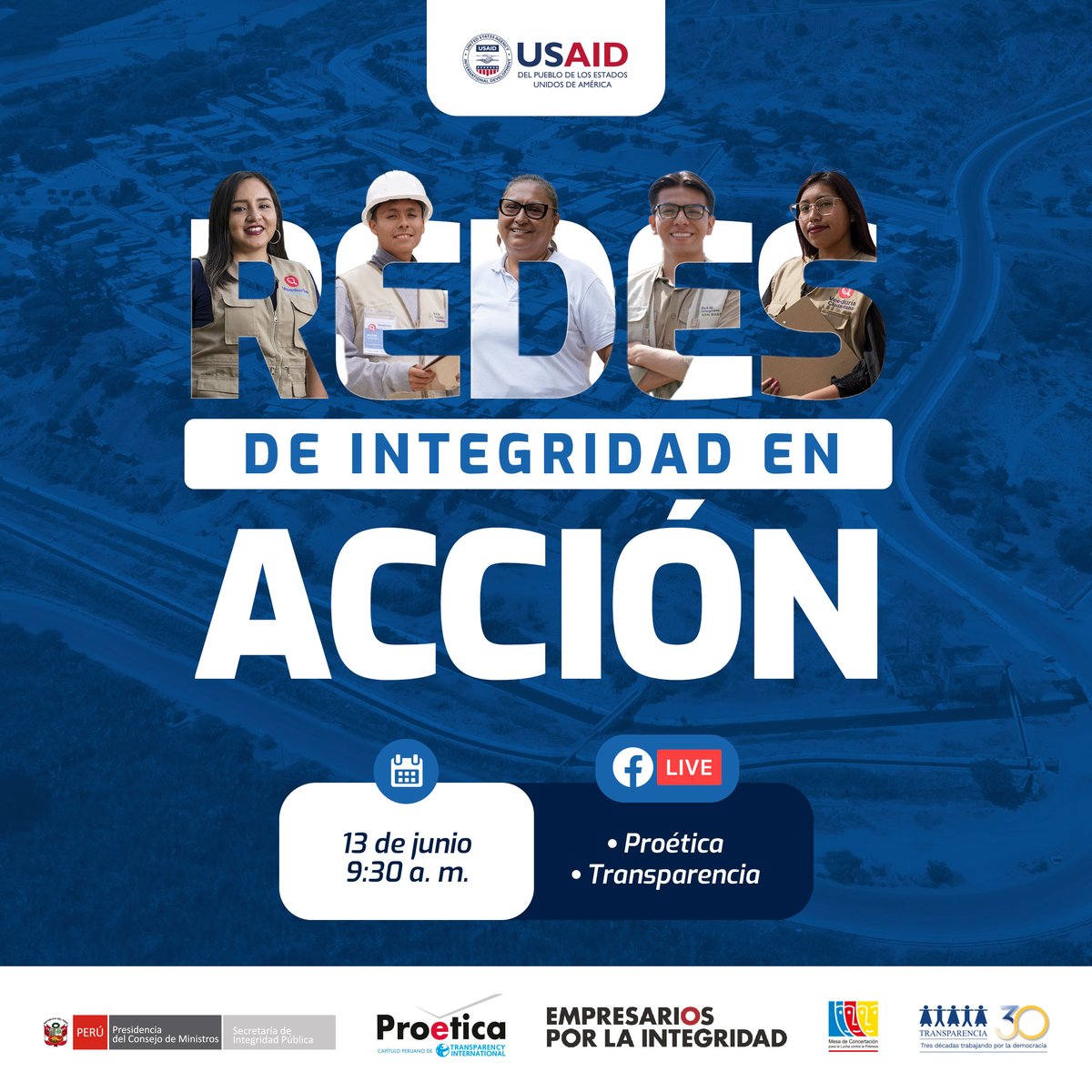 CIPCAPIURAPERU's tweet image. ¡Con acción colectiva construimos cultura de integridad! Te invitamos a ser parte del evento #RedesDeIntegridadEnAcción, conoce a quienes protagonizan el cambio en materia de inversiones públicas íntegras.
📅 Jue. 13/06 | 9:30 a. m.
🔴 FB Live | @ACTransparencia y @ProeticaPeru