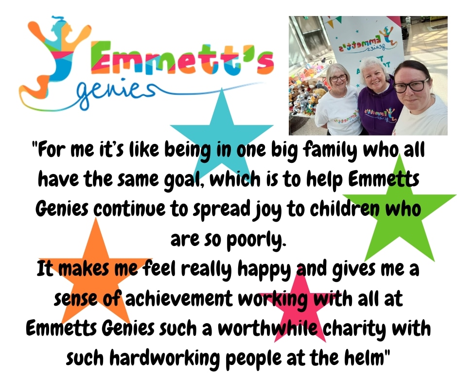 Sylvia on being a volunteer for <a href="/EmmettsGenies/">Emmett's Genies</a>