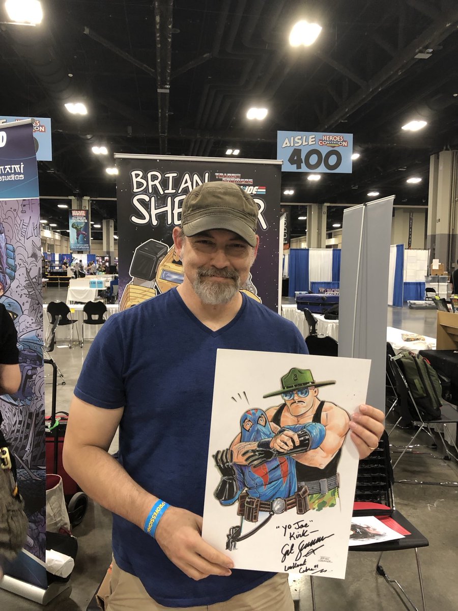 Big5Army's tweet photo. Planning on attending @heroesonline #HeroesCon? Plan on seeing @brian_shearer at table AA-407. Get some free autographs, prints, & #CommissionsOpen! #GIJoe #Transformers #TMNT #DrWho #Xanadu #MaryHart #80sLadies https://t.co/N0CCqfBBJH