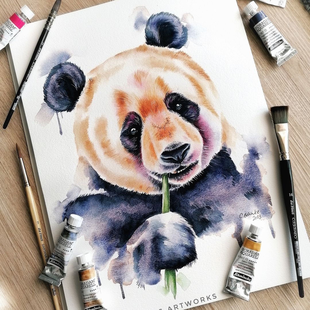 By @vitas_artworks 🌼
Panda, Schmincke Horadam Sulu Boyalar ile...

#suluboya #waterpainting #watercolorpaintings #suluboya #watercolours #suluboyaresim  #suluboyaresim #painting #painter #art #artist #instaart #davinci #davincicolineo #davincifırça #suluboyafırçası