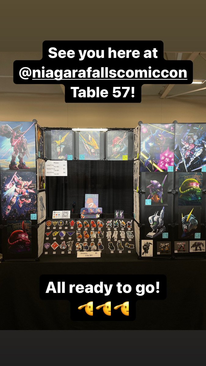 fullmechajacket's tweet photo. Tabling here at Niagara comic-con, June 7-9! Come by if you’re able to drop by!
#niagaracomiccon https://t.co/xPlLF0RTOx