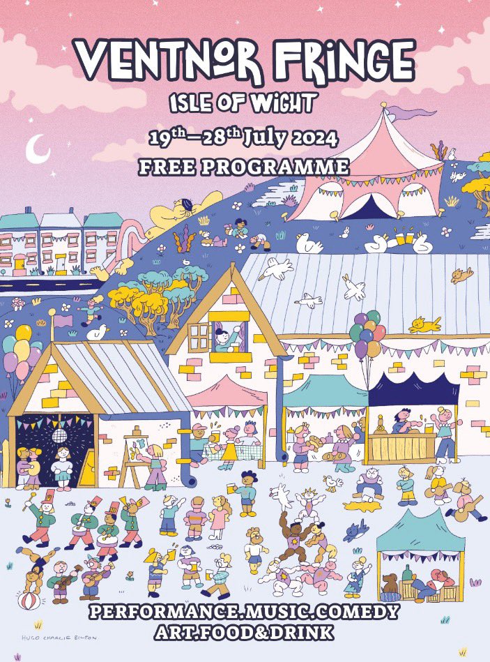 vfringe's tweet photo. The Ventnor Fringe 2024 programme is out now! 🥳
ℹ️ Each year we print 15,000 copies as we know many of you like a printed guide alongside the website
♻️ Printed on recycled paper
🪶 Light weight and easy to fold to keep in a pocket
🥳 Free! https://t.co/YSnbWUXwPU