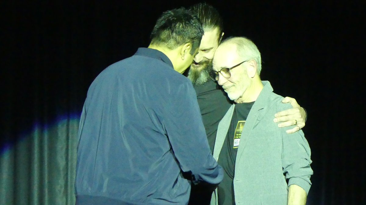 Actor Kal Penn (Class of 1995) joined Mr. Pelphrey in announcing that the school's acting award will now be named after retired FPAC teacher Stephen Kazakoff.