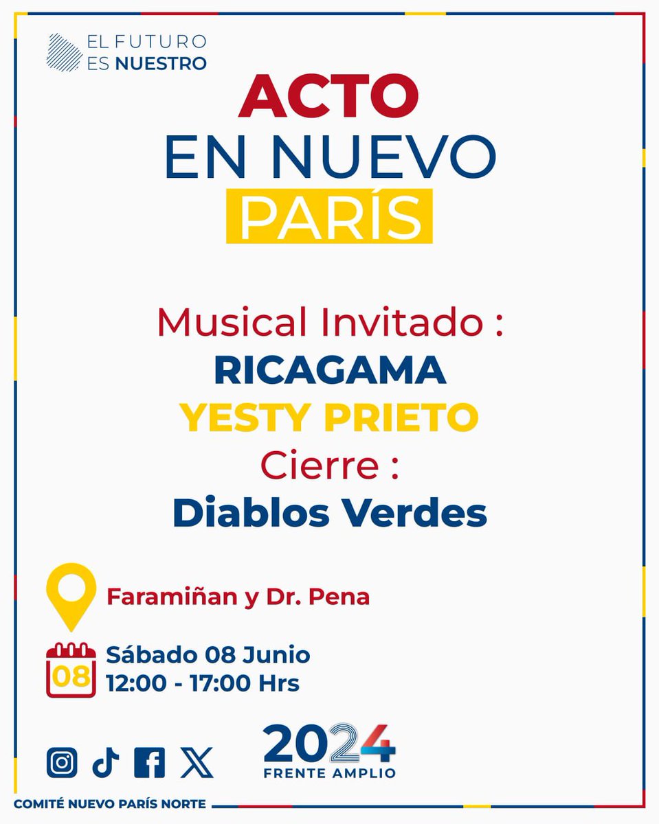 Andáremos por acá ¡mañana!
