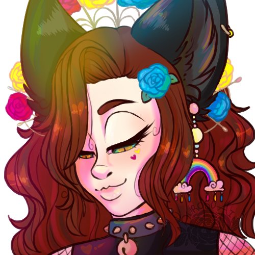 Kurosu_Ai's tweet photo. #pride icon of my sona Kuro! 

#digitlart #icon #prideflag https://t.co/ycwYSHg6N0