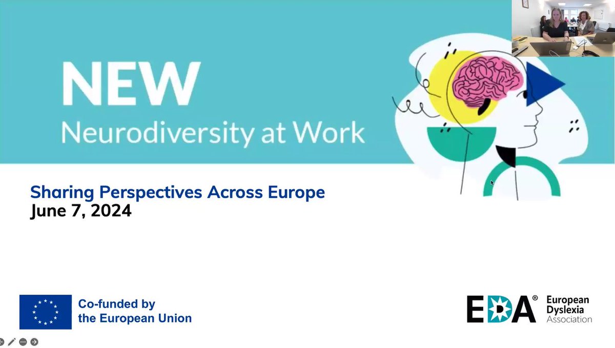 EDA (@edadyslexia) on Twitter photo Thank you to everyone who joined our online event today where we presented the results of the Neurodiversity at Work Erasmus project (<a href="/NDworkplaces/">Neurodiversity at Work Erasmus+ Project</a>), and shared perspectives across Europe via insightful panel discussions. Thanks to all the panellists for sharing your expertise. Thank you to everyone who joined our online event today where we presented the results of the Neurodiversity at Work Erasmus project (<a href="/NDworkplaces/">Neurodiversity at Work Erasmus+ Project</a>), and shared perspectives across Europe via insightful panel discussions. Thanks to all the panellists for sharing your expertise.